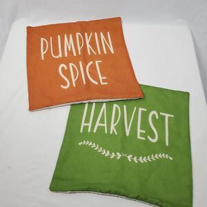 2- 17" x 17" Throw Pillow Fall Covers